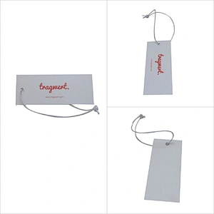 Low MOQ Custom Clothing Hang Tag/Paper Tag Square Garment Tags Clothing Label Garment Price Label for Cloths